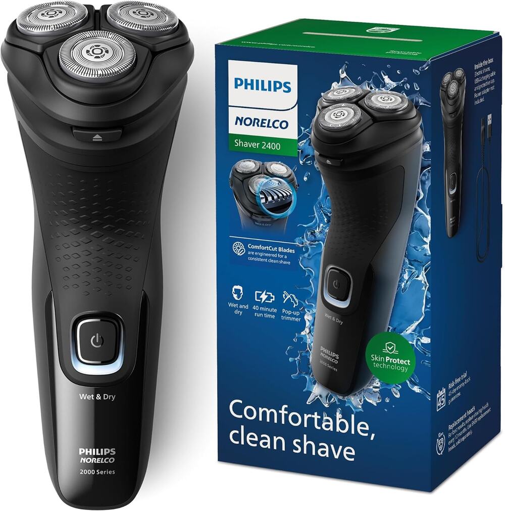 New Philips Norelco Shaver 2400 Series, Wet and Dry Electric Shaver, Pop-up Trim